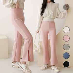 [아베티]부드러운 스판 텐션 쫄바지 옆트임 부츠컷 5컬러 밴딩 슬랙스