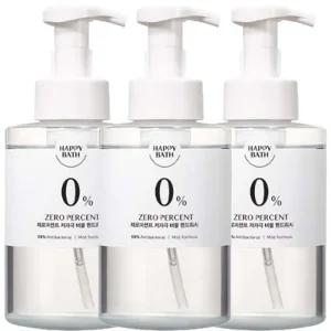해피바스 제로퍼센트 저자극 버블 핸드워시 500mlx3개 순한 핸드케어 아이와함께 대용량