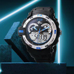 [네파] 아나디지 콤비 XL 블루 남성 방수 아웃도어 군인 손목시계