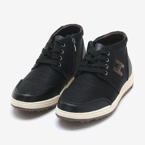 [파파브로] 남자 로고 하이탑 가죽 운동화 WW-SE-HD7728-블랙[33784247]