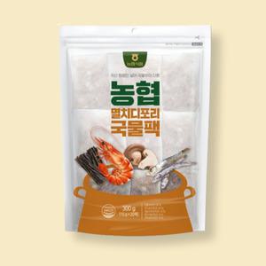 농협 국물팩 디포리 버섯 멸치 새우 다시마 20입 다시백 육수팩 국물내기