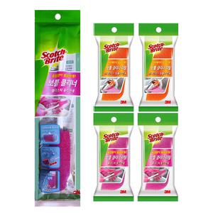 3M 플라스틱 텀블러 보틀클리너+스텐전용 리필2개+플라스틱전용 리필2개