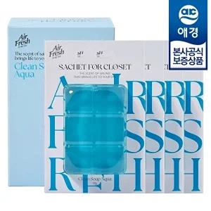 [애경]애경ST 에어후레쉬 옷장 샤쉐 걸이형 방향제 32g x4개 (아쿠아/허브)