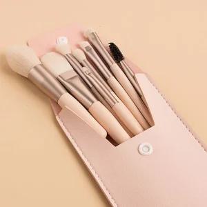 미니 메이크업 브러쉬 세트 휴대용 파스텔 여행