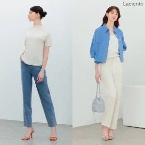 [런칭가 69900원] 라씨엔토 스판 쥬얼 데님 팬츠