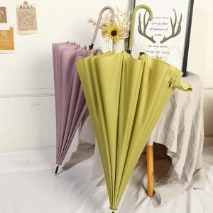 예쁜 패션 우산 16살 튼튼한 장우산 원터치 대형 자동 3단 우산