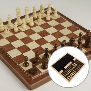 고급 원목 체스판 자석 체스 말 보드 판 세트