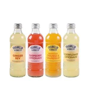 [카페앤쿨] 프랭클린 탄산음료 275ml 12병 (레몬/오렌지자몽/라즈베리/진저)
