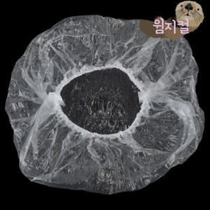 일회용 투명 비닐 헤어캡 미용실 머리 파마 염색 비닐 커버 고무밴딩 머리망