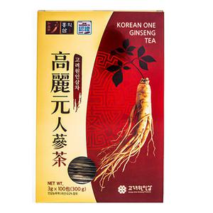 고려원인삼차1곽(100포) / 고려원인삼 국산 인삼차+쇼핑백포함