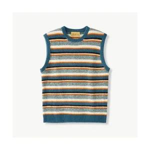 [하프클럽/에스티코]WARM 멀티 스트라이프 베스트 (클래식핏) (그린) DKVUC62