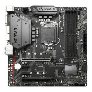 MSI B360M 박격포 M-ATX 1151v2 소켓 8,9세대 게이밍 메인보드 백패널 포함