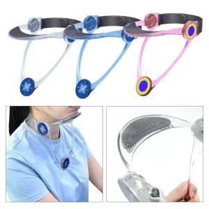 거북목 교정기 (투명) (블루) (핑크) ( 거북목교정 일자목 굽은목 라운드숄더 목디스크 스트레칭 바른자세