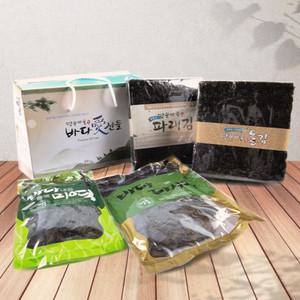 [해남미소] (유)두레 농업회사법인 땅끝마을 마른김미역다시마 선물세트