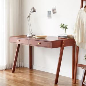 루이 원목책상 테이블 식탁 1200 1인용 고무나무 책상 컴퓨터 학생 서랍형