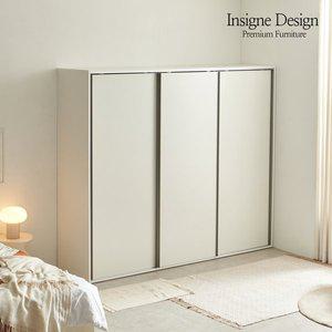 [인시네] E0 애쉴리 슬라이딩 옷장 2400 행거형 미닫이 키큰장