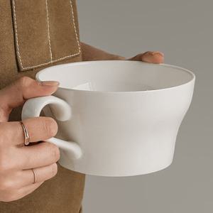 컵라면 도자기 본차이나 라면기 785ml 전자레인지 손잡이 그릇