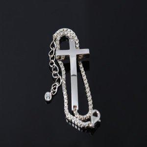 [차차실버]십자가 체인 남여공용 선물 커플 은팔찌 기독교 여자 남자 남성 여성