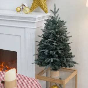 크리스마스트리 미니트리 커버 나무 무장식 고급 회색빛 가득찬트리 75cm 소형 테이블 탁상용 그레이 PE