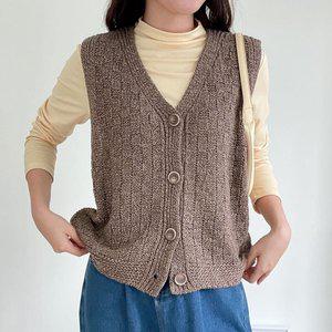 [아이우먼] 라이트브이보카니트조끼 BNS700M409 빅사이즈