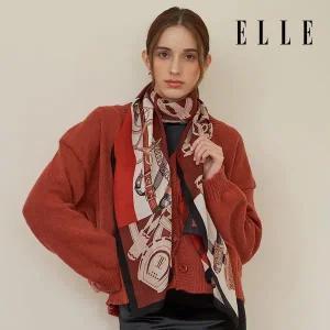[엘르](하남점)그랑데 울실크 롱 스카프 SE449T310