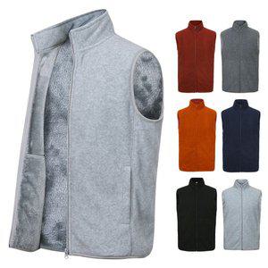 [디바옴므]겨울 하이넥 보아털 후리스 집업 조끼 골프