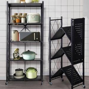 [KGPQ3OQ1_4A]주방 이동식선반 거실 원터치 폴딩 정리선반