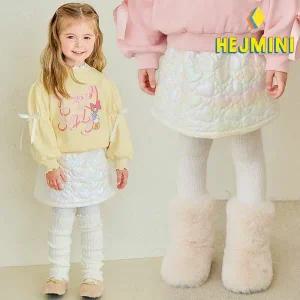 [보리보리/헤이미니]핑크빔홀로그램패딩스커트