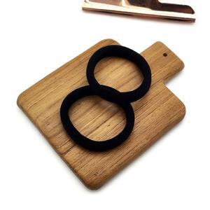 [BZJJK0KK_4A]세트 헤어 머리끈 블랙 20p