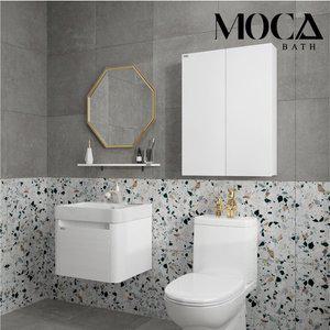 [모카바스]무광화이트 화장실   욕실장 욕실 수납장 500/600 x 800 x 170