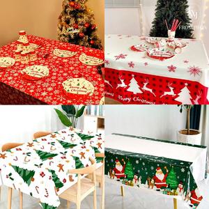 파티 테이블 보 5종 크리스마스 식탁 보 커버 홈 파티 카페 캠핑 어린이집 유치원