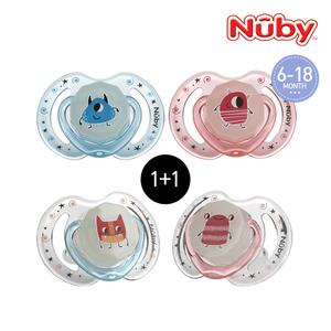 누비 몬스터 야광노리개 젖꼭지(2P)(6-18개월)