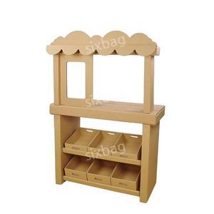 종이시장놀이 종이가판대 가게 놀이 유치원 장난감 종이집 종이