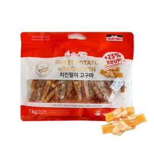 파미데이즈 치킨말이 고구마 100g X 10개입 강아지 애견간식 전연령