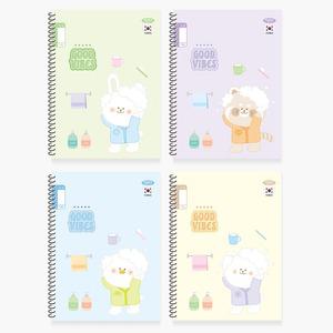 펜피아 초등 스프링 1-2 무제 노트 (5권입) 24매 공용 신학기 저학년 줄공책