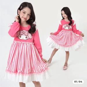 [레노마 이너웨어]마이멜로디 여아용 카니발 프릴 레이스 원피스 RE 0E36W63311