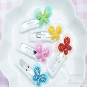 나비 똑딱이2 5색*4개 20개 1판 미니똑딱핀 작은머리핀 어린이머리핀