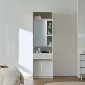 [모던하우스(가구)] 모던하우스 뉴바일레 옷장 파우더장 W600 화이트 완제품 FB24SET030