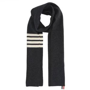 캐시미어 MKS026A 00011 025  4-바 스트라이프 캐시미어 리브드 스카프 머플러