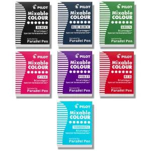 파이롯트 패럴렐펜 캘리그라피펜 잉크 카트리지 리필 6개