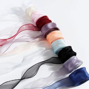 오간자 리본 끈 선물 포장 쉬폰 청첩장 얇은 공예