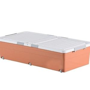 리빙박스 깔끔정리 수납 의류 보관 정리함 120L 핑크