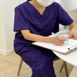 병원근무복 간호근무복 수술복 간호실습복 의사가운 상하세트 (TC30수 스판)