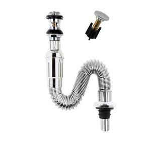 폽업 분리형 세면대 배수관x1개 일체형세면대주름관