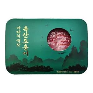 [T]백년수산 흑산도 홍어 1kg x 1팩 + [증정] 용기초장 2개+홍어뼈