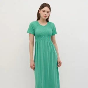 세컨스킨 모달 스마킹 하프슬리브 롱드레스 SD2300