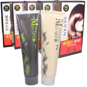 모아트 헤어 칼라 염색약 1제 2제 각각150ml (색상선택) (시술도구증.정)/노암모니아 냄새없는염.색약
