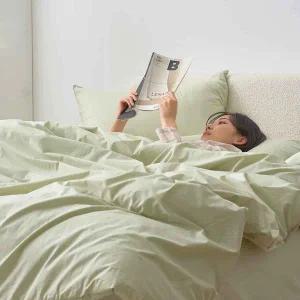 [보리보리/아망떼]수퍼코튼 60수 고밀도 순면 무봉제 차렵이불 SS/Q/K 8color