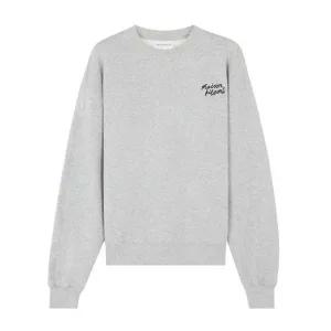 [메종키츠네][명품] 메종 키츠네 메종키츠네 핸드라이팅 맨투맨 그레이