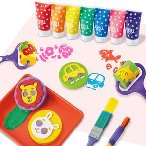 [마이리틀타이거] 아티스트 물감놀이 세트+동물크레용 12색